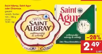 Netto Marken-Discount Saint Albray, Saint Agur oder Chavroux Angebot