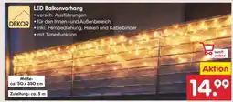 Netto Marken-Discount LED Balkonvorhang Angebot
