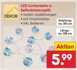 Netto Marken-Discount LED Lichterkette in Seifenblasenoptik Angebot
