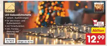 Netto Marken-Discount LED Galaxielichterkette Angebot