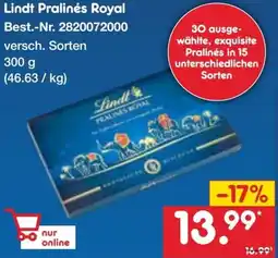 Netto Marken-Discount Lindt Pralinés Royal Angebot