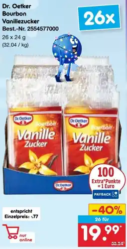 Netto Marken-Discount Dr. Oetker Bourbon Vanillezucker Angebot