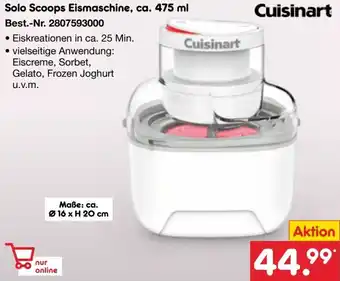 Netto Marken-Discount Cuisinart Solo Scoops Eismaschine, ca. 475 ml Angebot