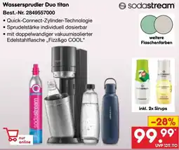 Netto Marken-Discount Sodastream Wassersprudler Duo titan Angebot