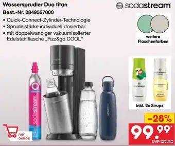 Netto Marken-Discount Sodastream Wassersprudler Duo titan Angebot