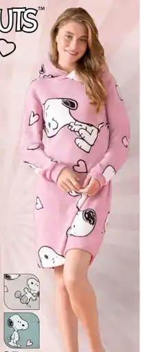 Woolworth Peanuts Damen Fleece Kleid Angebot