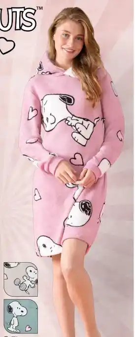 Woolworth Peanuts Damen Fleece Kleid Angebot