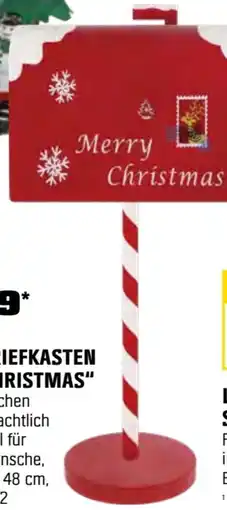 OBI METALL-BRIEFKASTEN MERRY CHRISTMAS Angebot