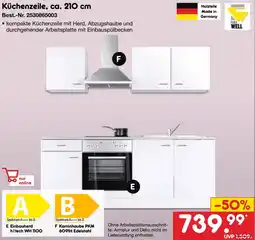 Netto Marken-Discount FLEX WELL Küchenzeile, ca. 210 cm Angebot