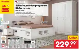 Netto Marken-Discount Inter Link Schlafraummöbelprogramm Kiefer massiv Angebot