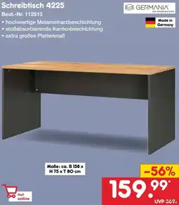 Netto Marken-Discount GERMANIA Schreibtisch 4225 Angebot