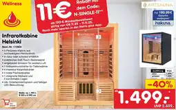 Netto Marken-Discount ARTSAUNA Infrarotkabine Helsinki Angebot