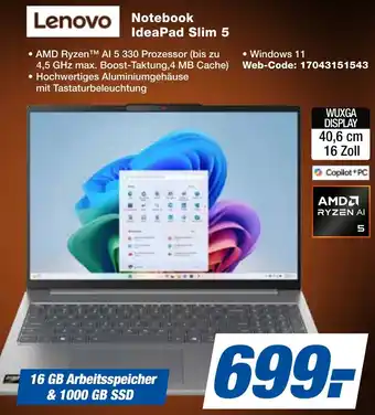 expert Techno Land Lenovo Notebook IdeaPad Slim 5 Angebot