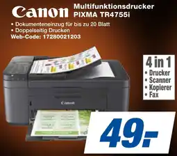 expert Techno Land Canon Multifunktionsdrucker PIXMA TR4755i Angebot