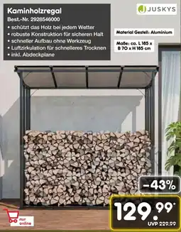 Netto Marken-Discount JUSKYS Kaminholzregal Angebot