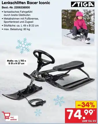 Netto Marken-Discount Lenkschlitten Racer Iconic Angebot