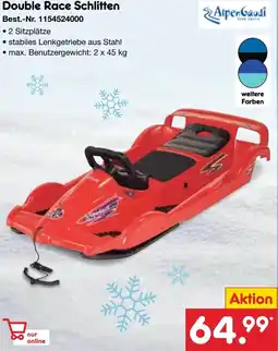 Netto Marken-Discount AlpenGaudi Double Race Schlitten Angebot