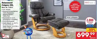 Netto Marken-Discount INNO seat Relaxsessel Calgary XXL Angebot