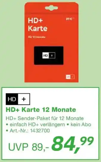 EP HD+ Karte 12 Monate Angebot