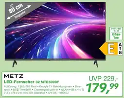 EP METZ LED-Fernseher 32 MTE6000Y Angebot