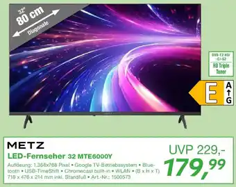 EP METZ LED-Fernseher 32 MTE6000Y Angebot