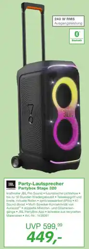 EP JBL Party-Lautsprecher Partybox Stage 320 Angebot