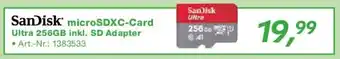 EP SanDisk microSDXC-Card Ultra 256GB inkl. SD Adapter Angebot