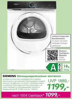 EP SIEMENS Wärmepumpentrockner WR47B2C90 Angebot