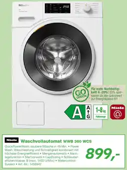 EP Miele Waschvollautomat WWB 360 WCS Angebot