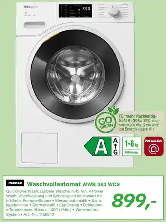 EP Miele Waschvollautomat WWB 360 WCS Angebot