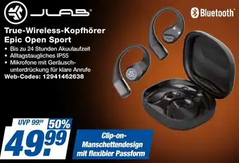expert Techno Land JLAB True-Wireless-Kopfhörer Epic Open Sport Angebot