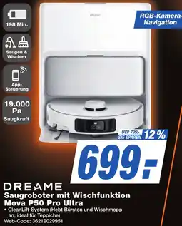 K+B Expert DREAME Saugroboter mit Wischfunktion Mova P50 Pro Ultra Angebot