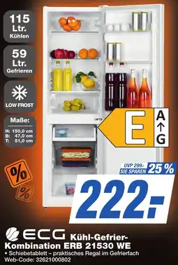 K+B Expert ECG Kühl-Gefrier Kombination ERB 21530 WE Angebot