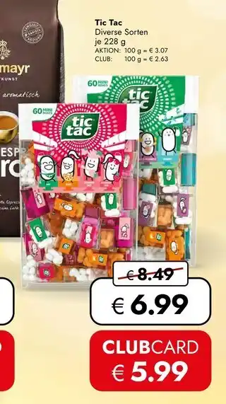 Travel Free Tic tac Angebot