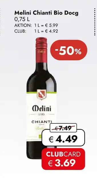 Travel Free Melini chianti bio docg Angebot