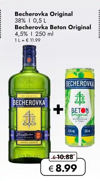Travel Free Becherovka becherovka original + becherovka beton original Angebot
