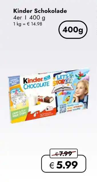 Travel Free Kinder schokolade Angebot