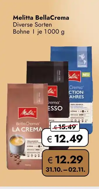 Travel Free Melitta bellacrema Angebot