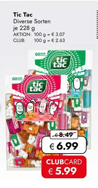 Travel Free Tic tac Angebot