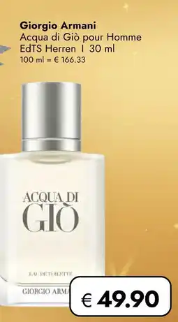 Travel Free Giorgio armani acqua di giò pour homme Angebot