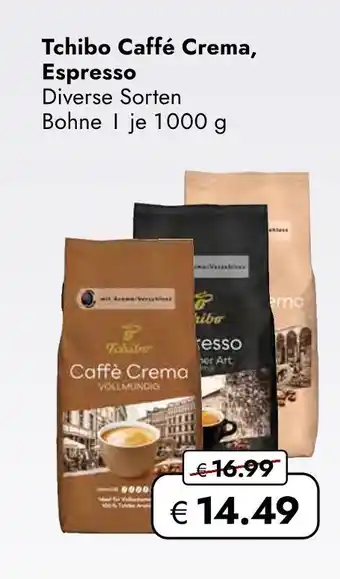 Travel Free Tchibo caffé crema Angebot