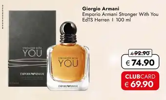 Travel Free Giorgio armani emporio armani stronger with you Angebot