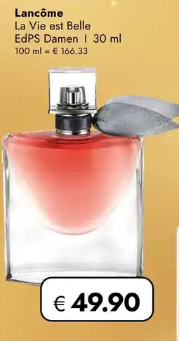 Travel Free Lancôme la vie est belle Angebot