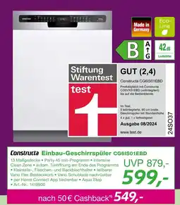 EP Constructa einbau-geschirrspüler cg6is01ebd Angebot