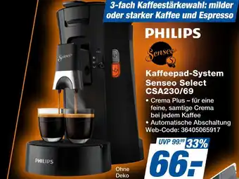 Philips kaffeepad-system senseo select csa230/69