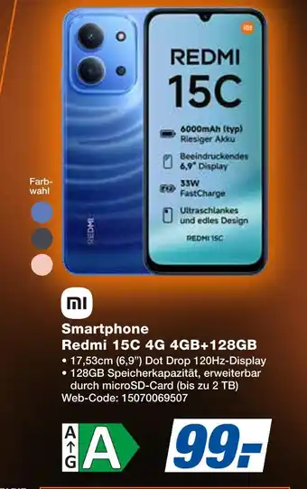 Expert Mi smartphone redmi 15c 4g 4gb+128gb Angebot