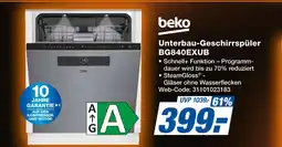 Expert Beko unterbau-geschirrspüler bg840exub Angebot