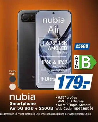 Expert Nubia smartphone air 5g 8gb + 256gb Angebot
