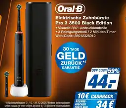 Expert Oral-b elektrische zahnbürste pro 3 3500 black edition Angebot