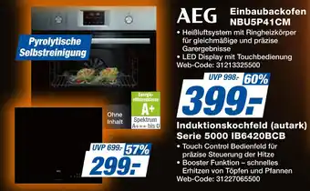 Expert Aeg einbaubackofen nbu5p41cm Angebot